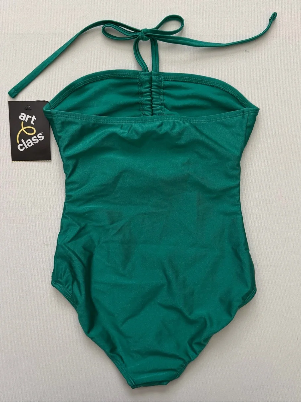art class Girls' Teal Halter One-Piece Swim Size S (6/7)